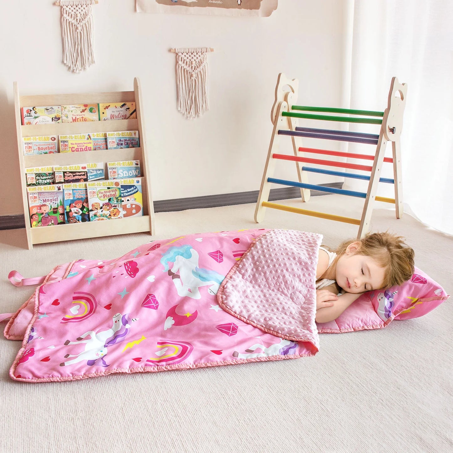 PRIMLECT Extra Large Nap Mat  - Pink Unicorn