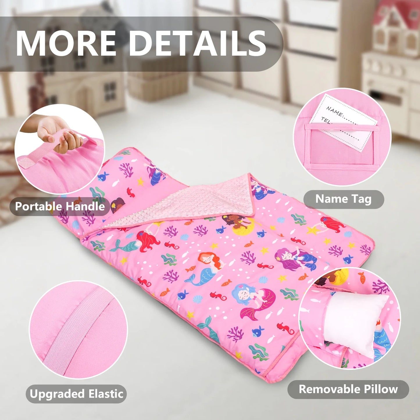PRIMLECT Extra Large Nap Mat  - Mermaid