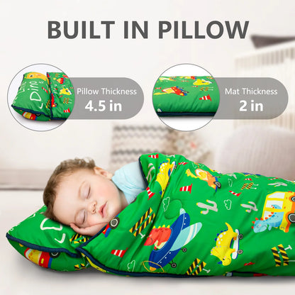 PRIMLECT Regular Nap Mat - Green Dinosaur