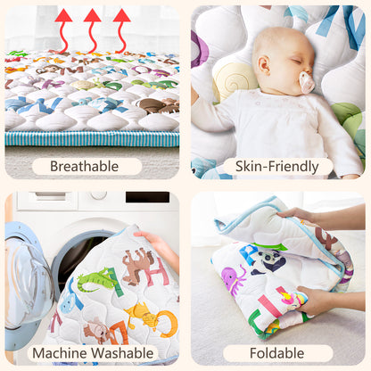PRIMLECT Large-Sized Play Mat 71"x 59" - Animal Alphabet