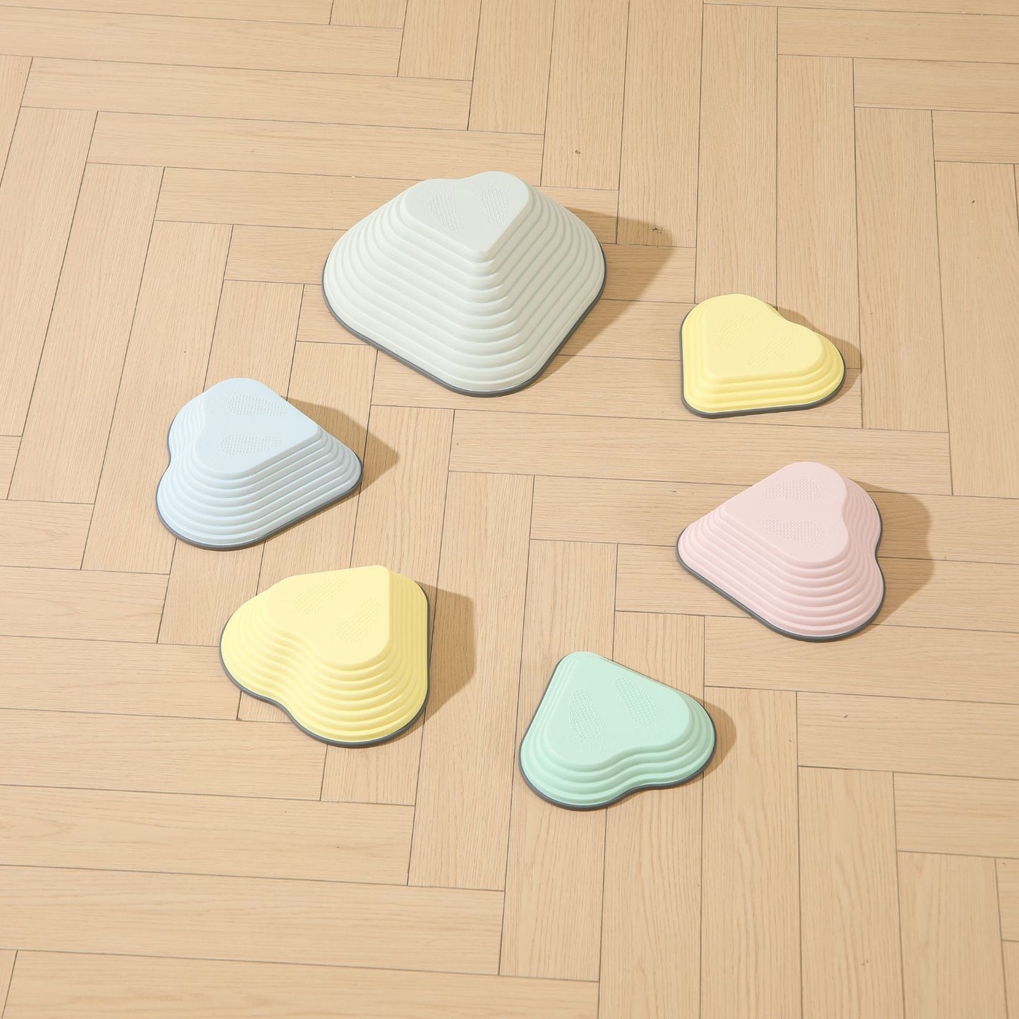 PRIMLECT Heart-Shaped Stepping Stones