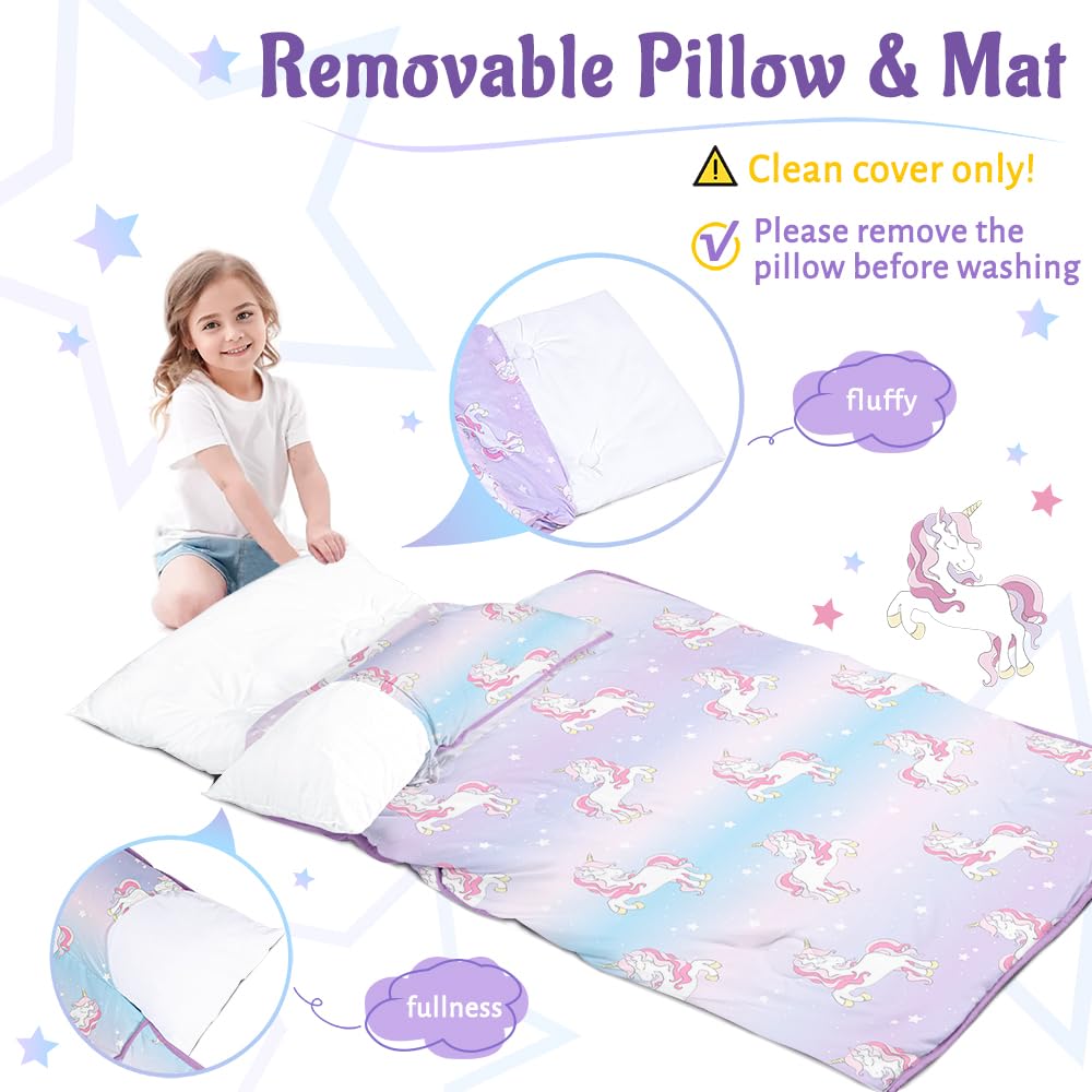 PRIMLECT Nap Mat with Removable Pad - Unicorn