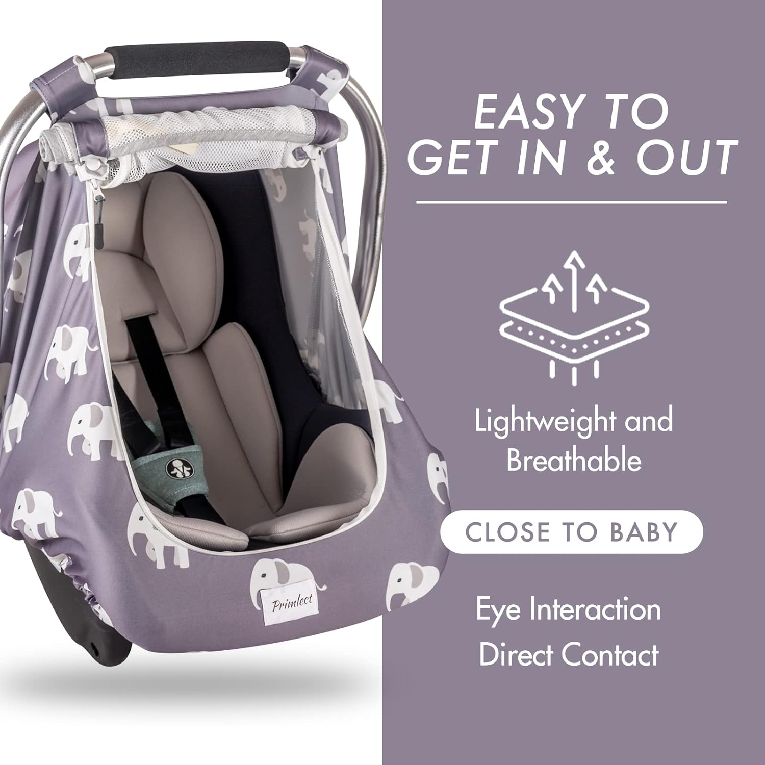 Baby Car Seat Cover - Elephant Car