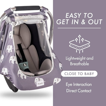 PRIMLECT Baby Car Seat Cover - Elephant Car