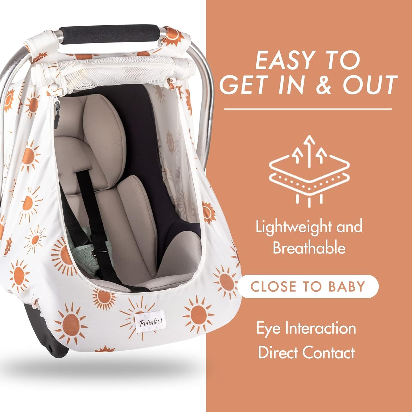 PRIMLECT Baby Car Seat Cover - Sun