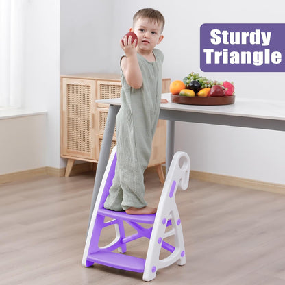 PRIMLECT Potty Training Toilet Seat & Toddler Step Stool - Purple