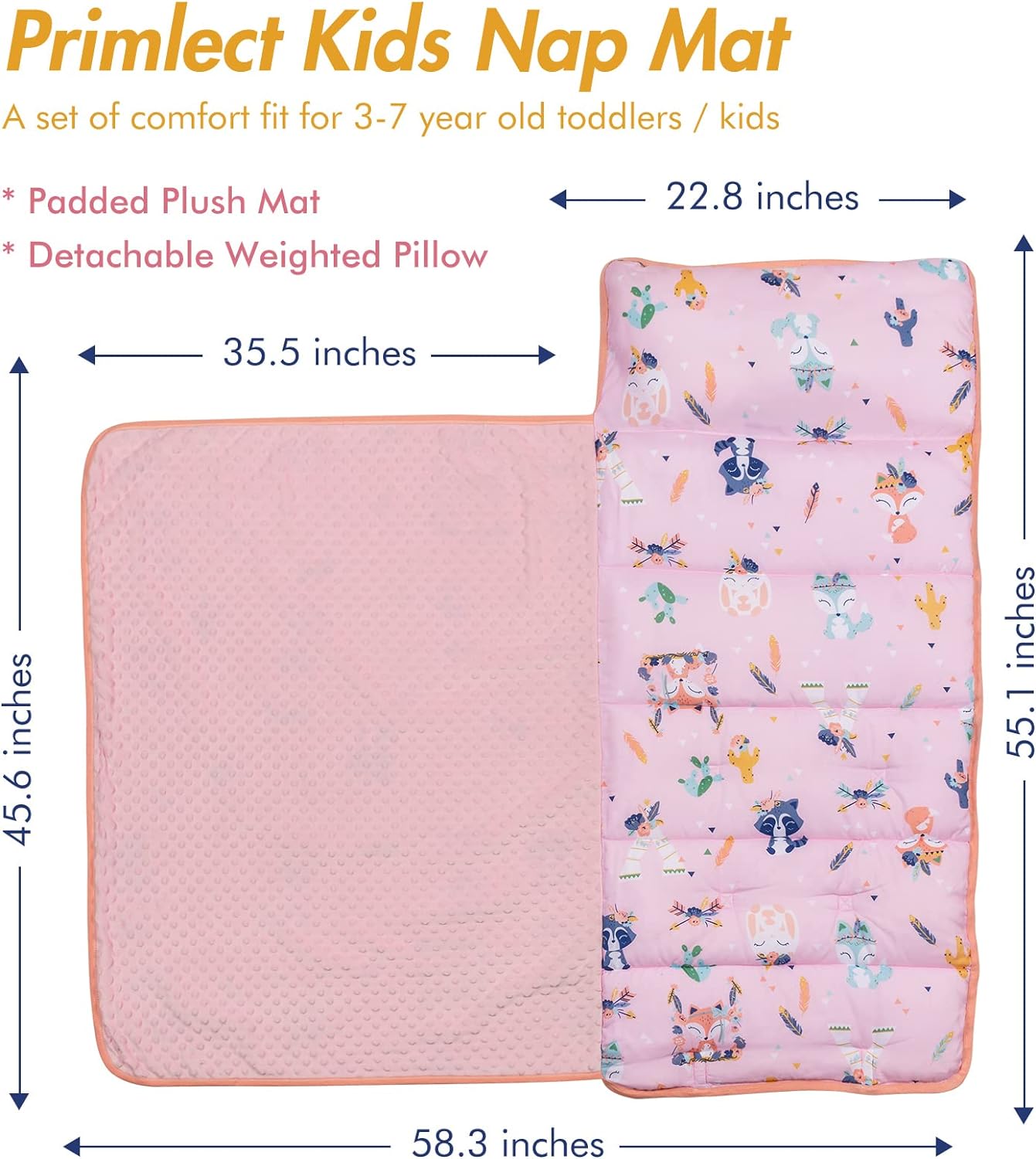 PRIMLECT Nap Mat - Pink Animal