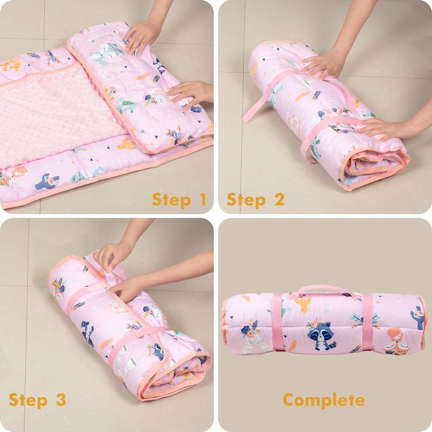 PRIMLECT Nap Mat - Pink Animal