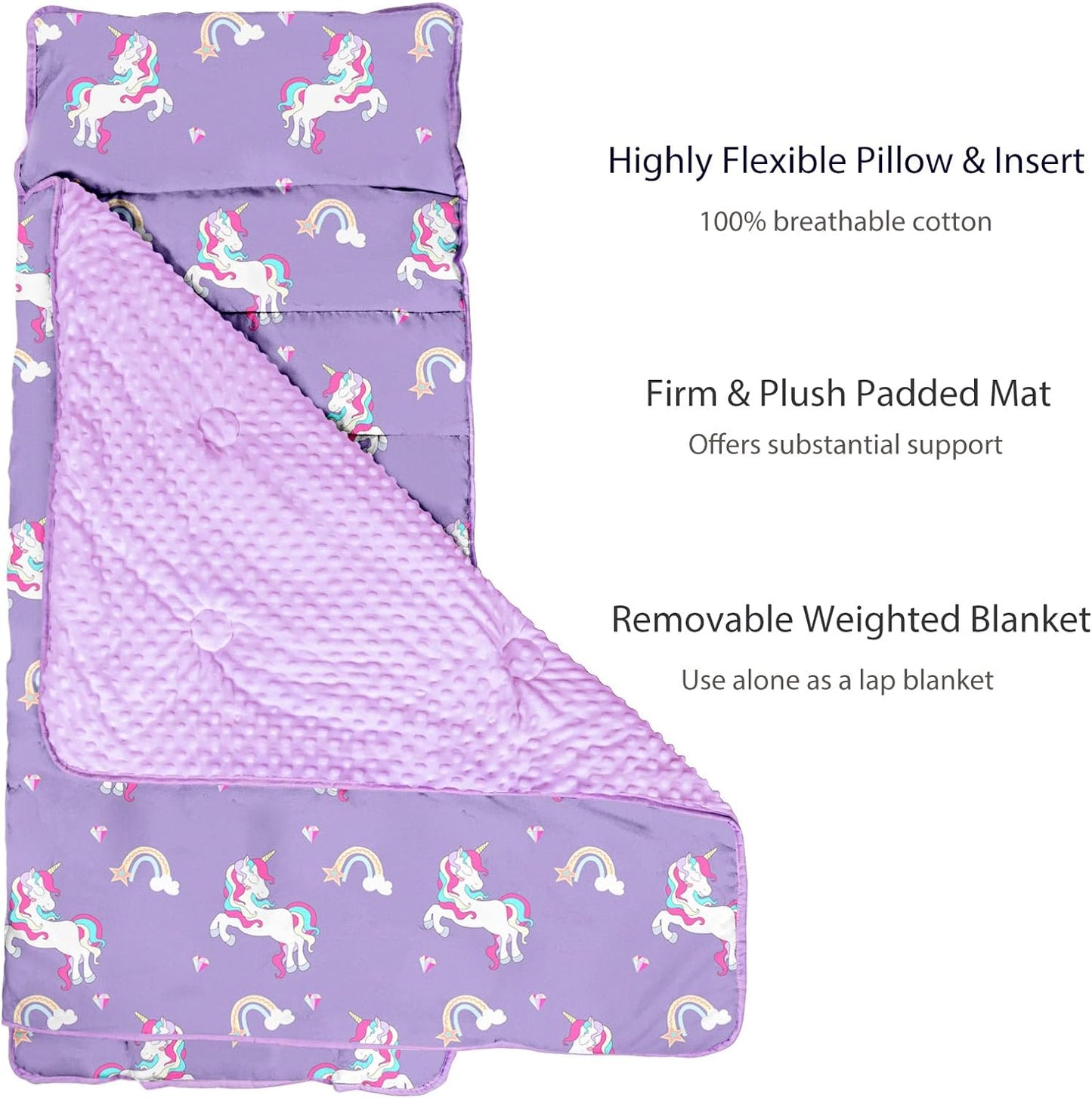 PRIMLECT Regular Nap Mat - Lilac Unicorn