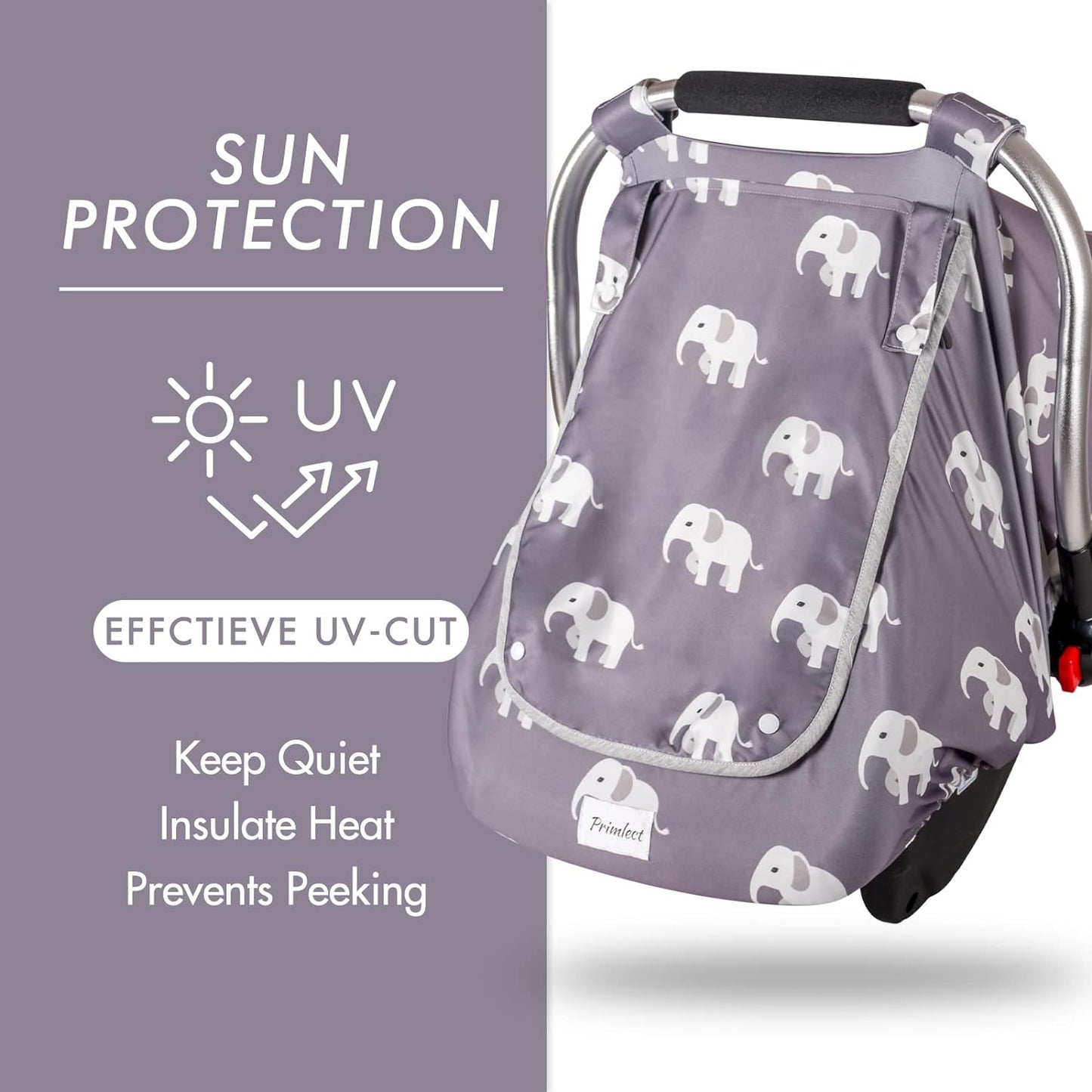 PRIMLECT Baby Car Seat Cover - Elephant Car