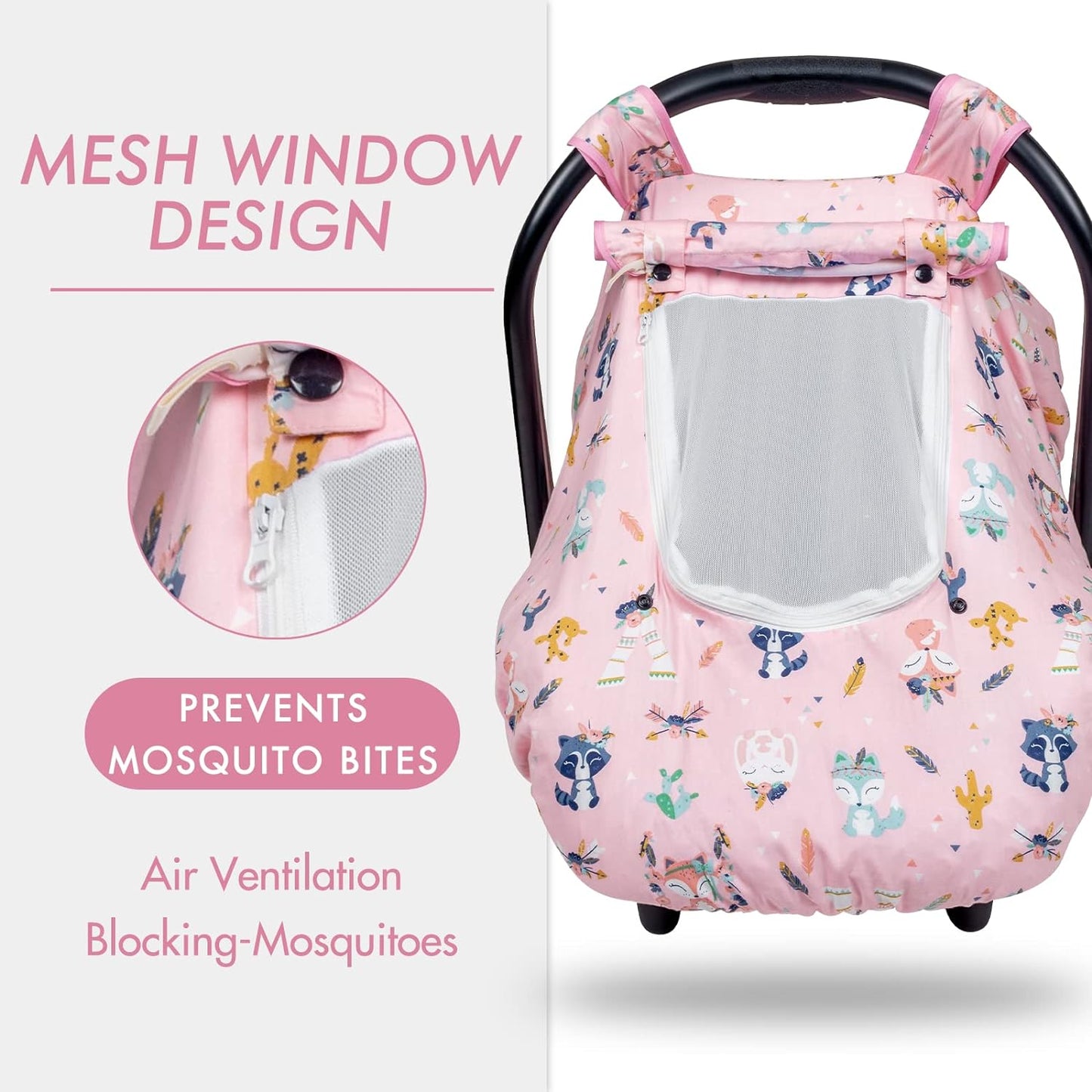 PRIMLECT Minky Baby Car Seat Cover