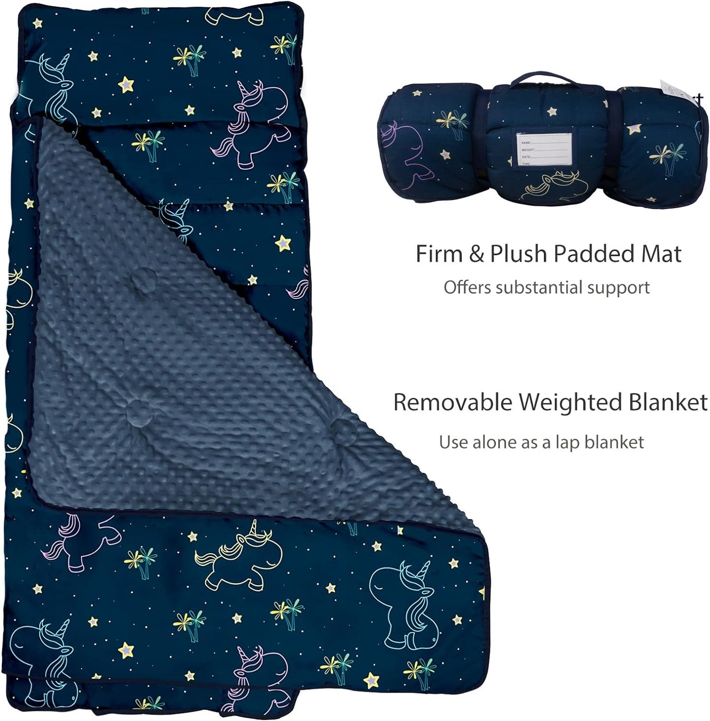 PRIMLECT Regular Nap Mat - Blue Unicorn