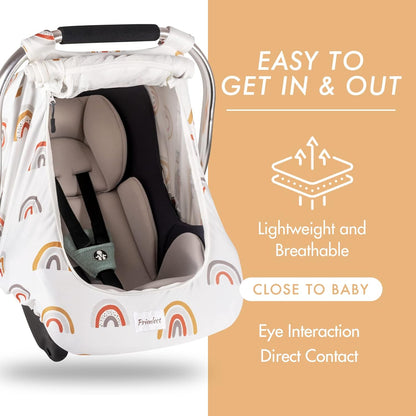 PRIMLECT Baby Car Seat Cover - Boho Rainbow