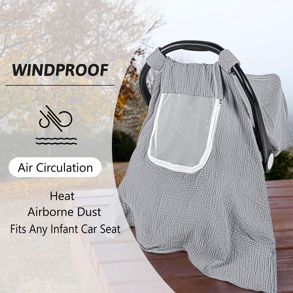 PRIMLECT Baby Car Seat Cover - Grey