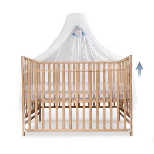 Baby Crib, Multi-functional Bed, Solid Wood Patchwork Queen Size Bed
