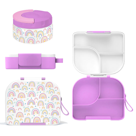 Primlect Bento Box-Purple Rainbow