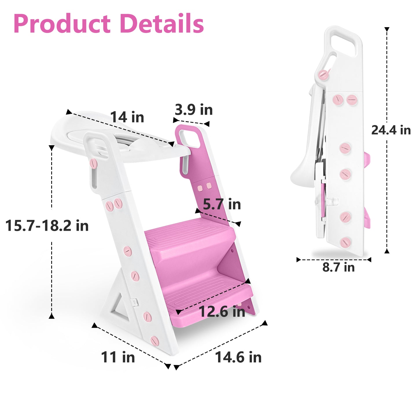 Primlect 2 in 1 Potty Training Toilet-Pink Lavender