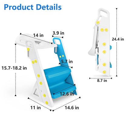 Primlect 2 in 1 Potty Training Toilet-Light Blue