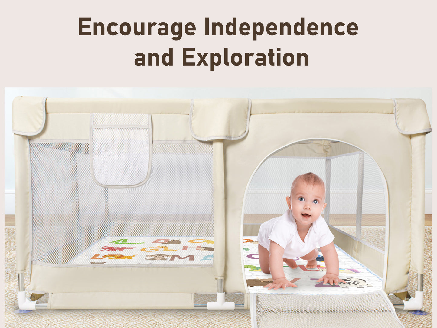 PRIMLECT Foam Play Mat & Baby Playpen