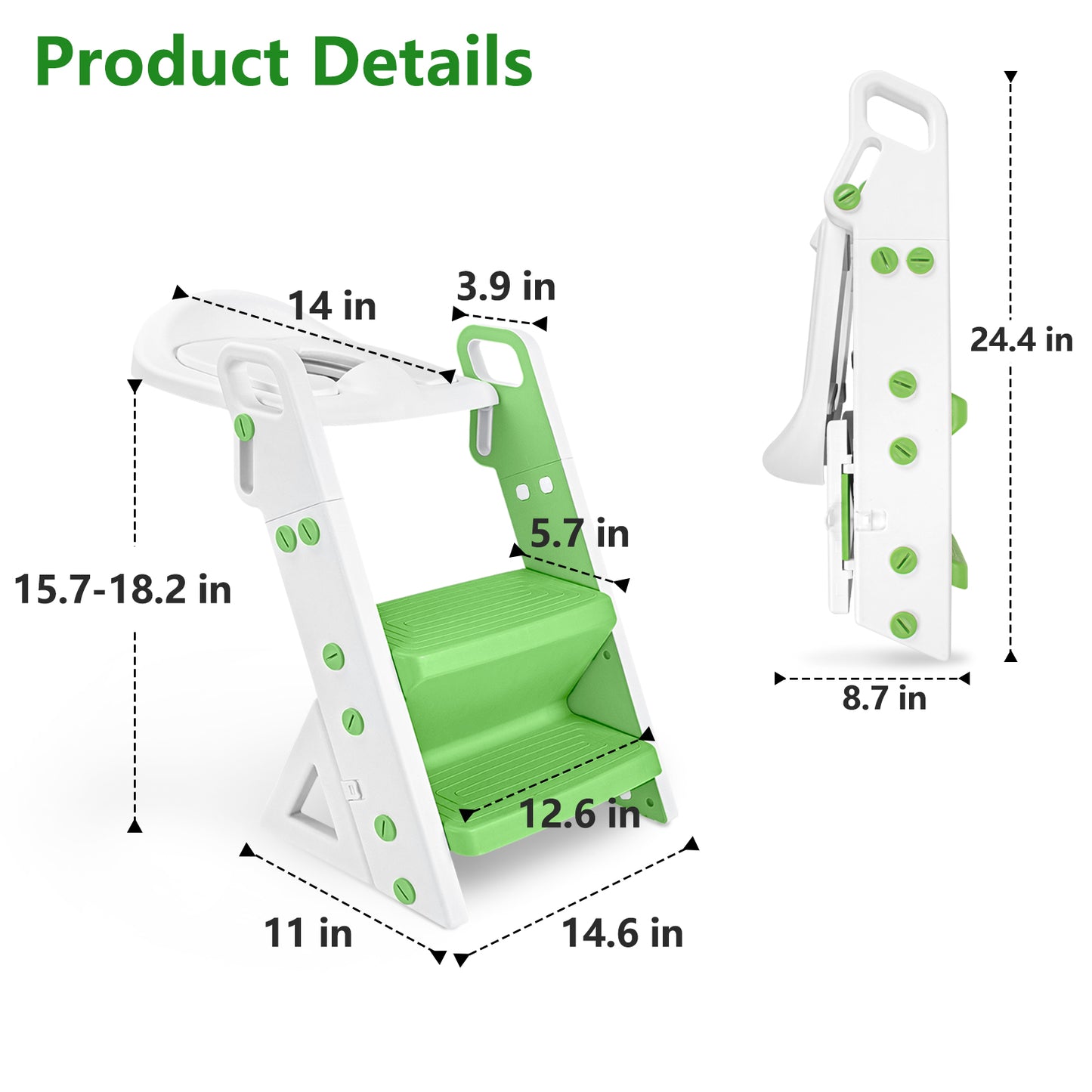 Primlect 2 in 1 Potty Training Toilet-Green