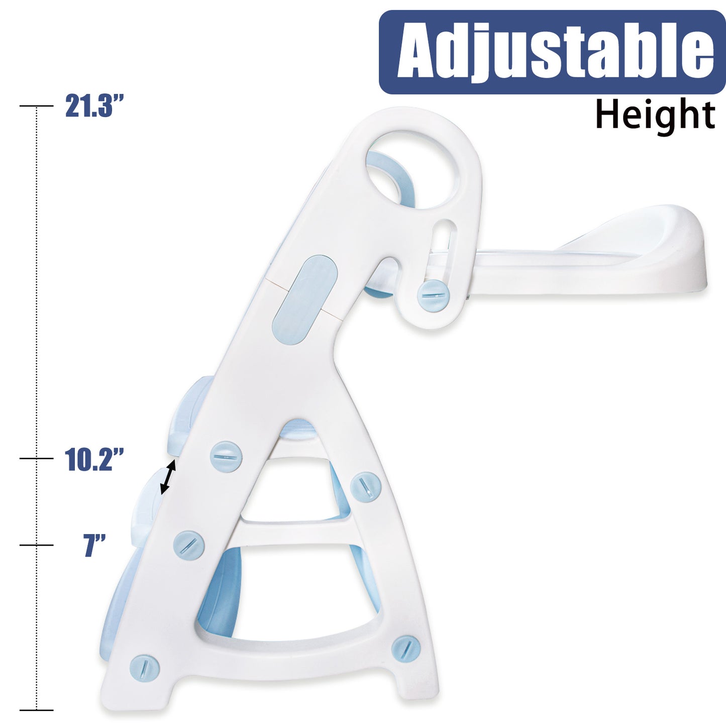 PRIMLECT Potty Training Toilet Seat & Toddler Step Stool - Light Blue