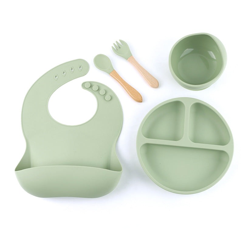 Primlect Green Baby Plate Set