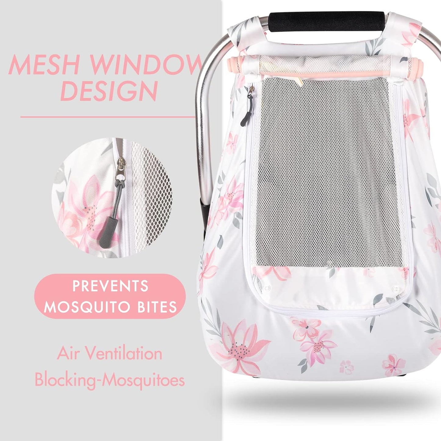 PRIMLECT Muslin Baby Car Seat Cover