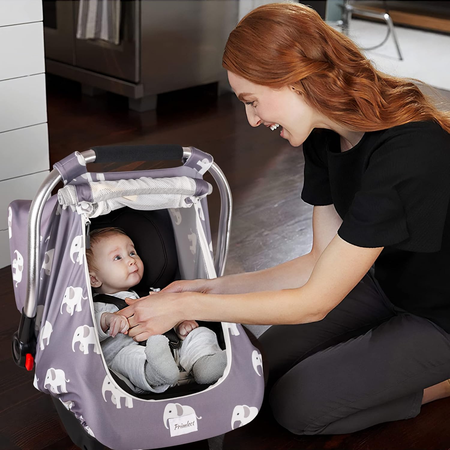 Baby Car Seat Cover - Elephant Car