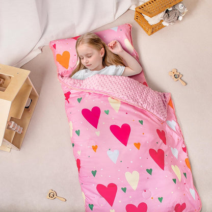 PRIMLECT Regular Nap Mat - Pink Hearts