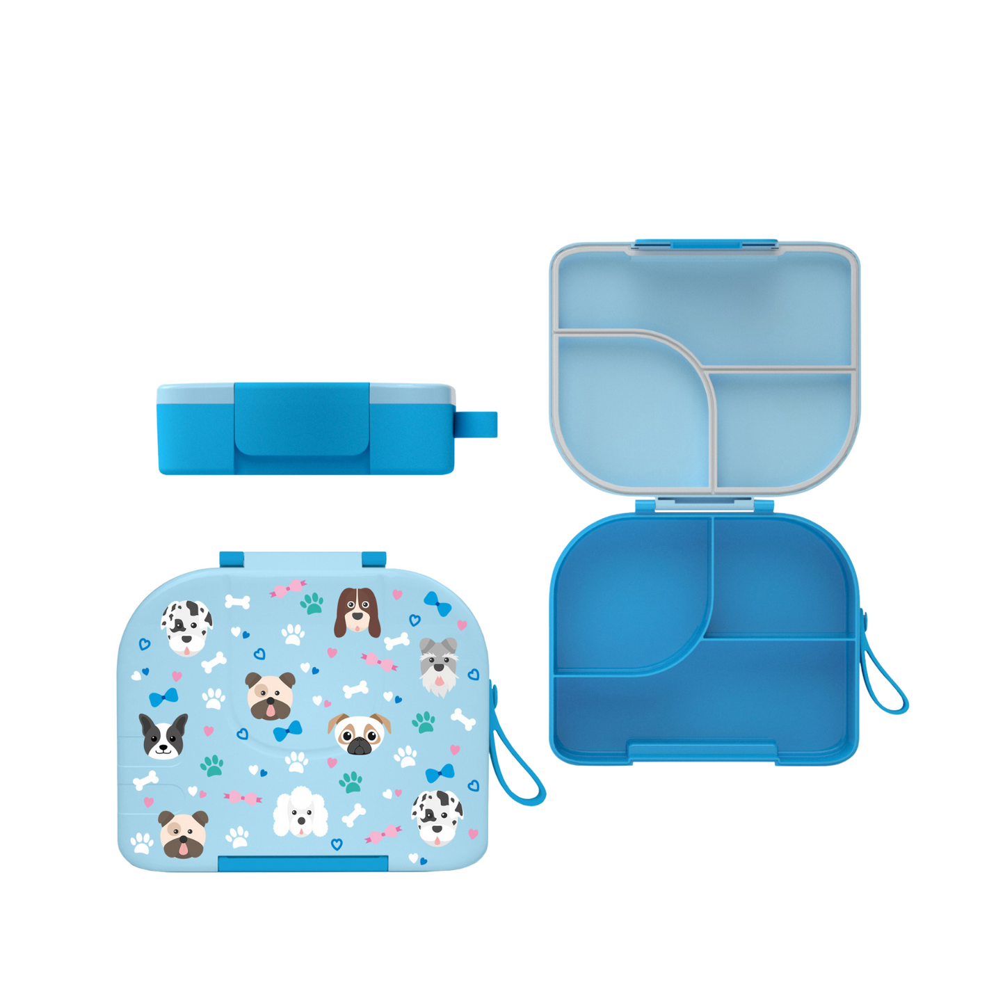 Primlect Bento Box-Blue Puppies