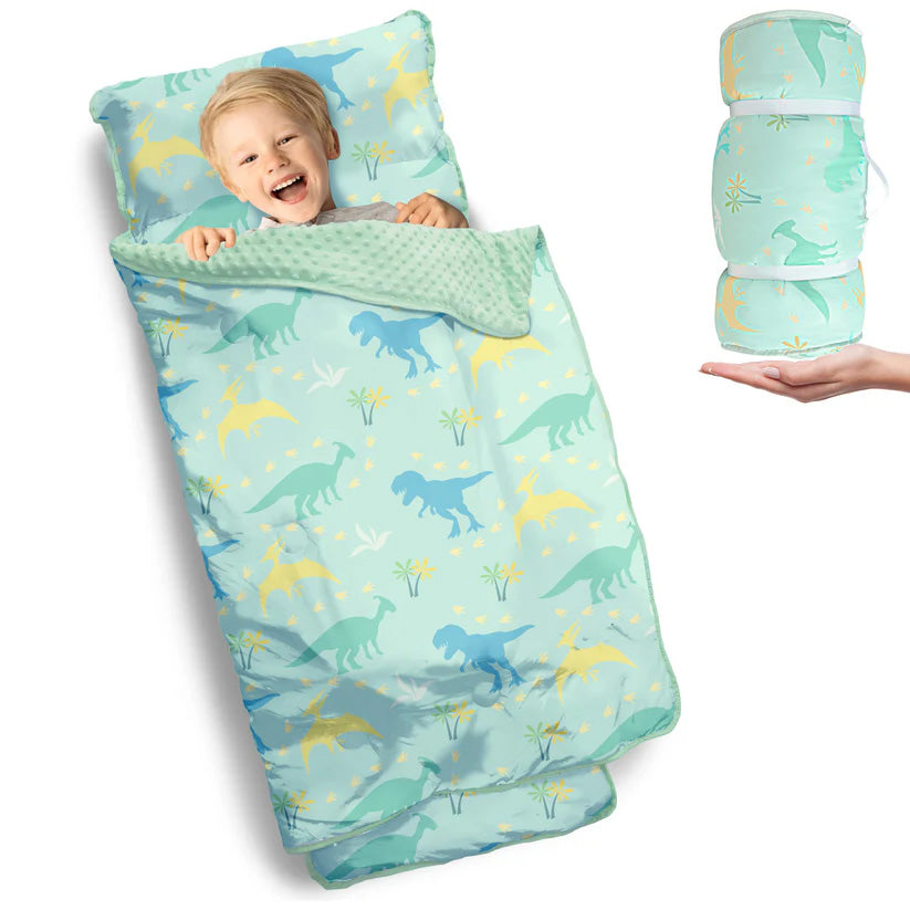 PRIMLECT Nap Mat - Green Dinosaur