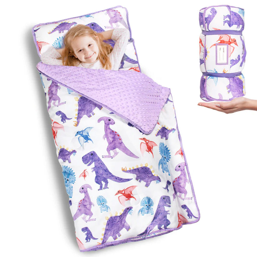 PRIMLECT Regular Nap Mat - Lilac Dinosaur