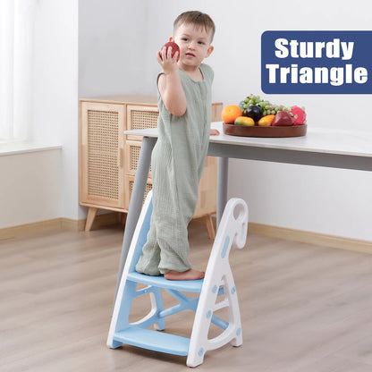 PRIMLECT Potty Training Toilet Seat & Toddler Step Stool - Light Blue