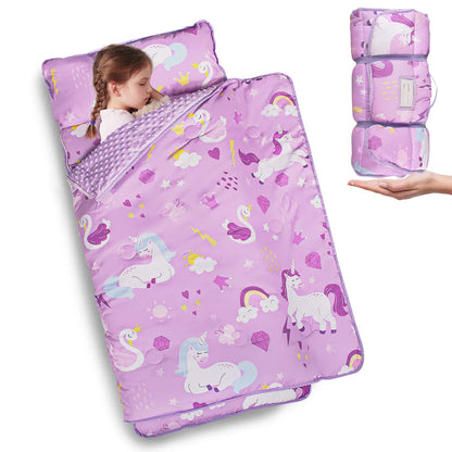 PRIMLECT Nap Mat with Removable Blanket - Swan Unicorn