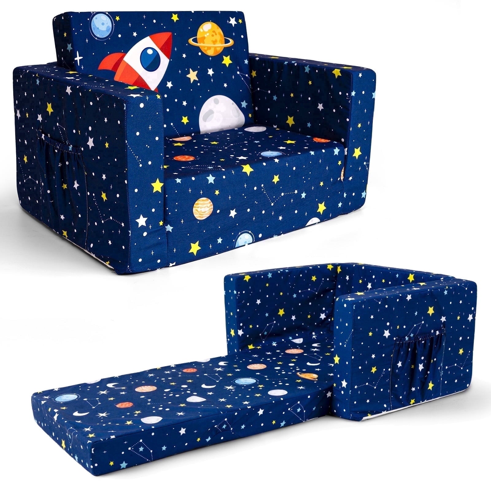 PRIMLECT Kids Sofa-Blue Space