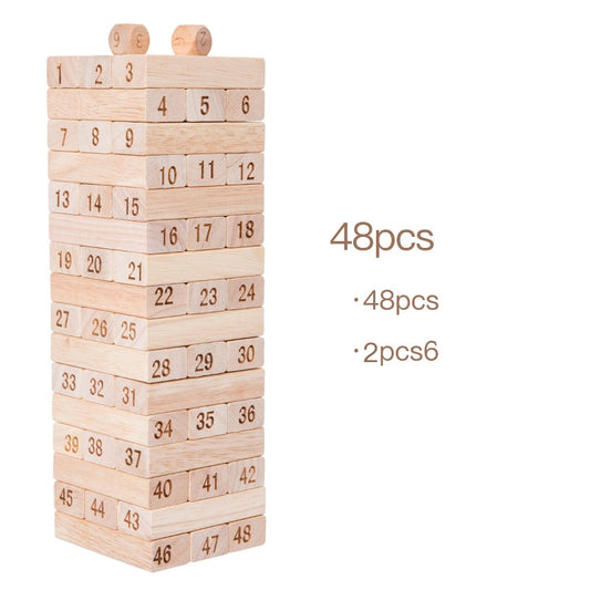 Primlect Early Learning Wooden Rubberwood Jenga