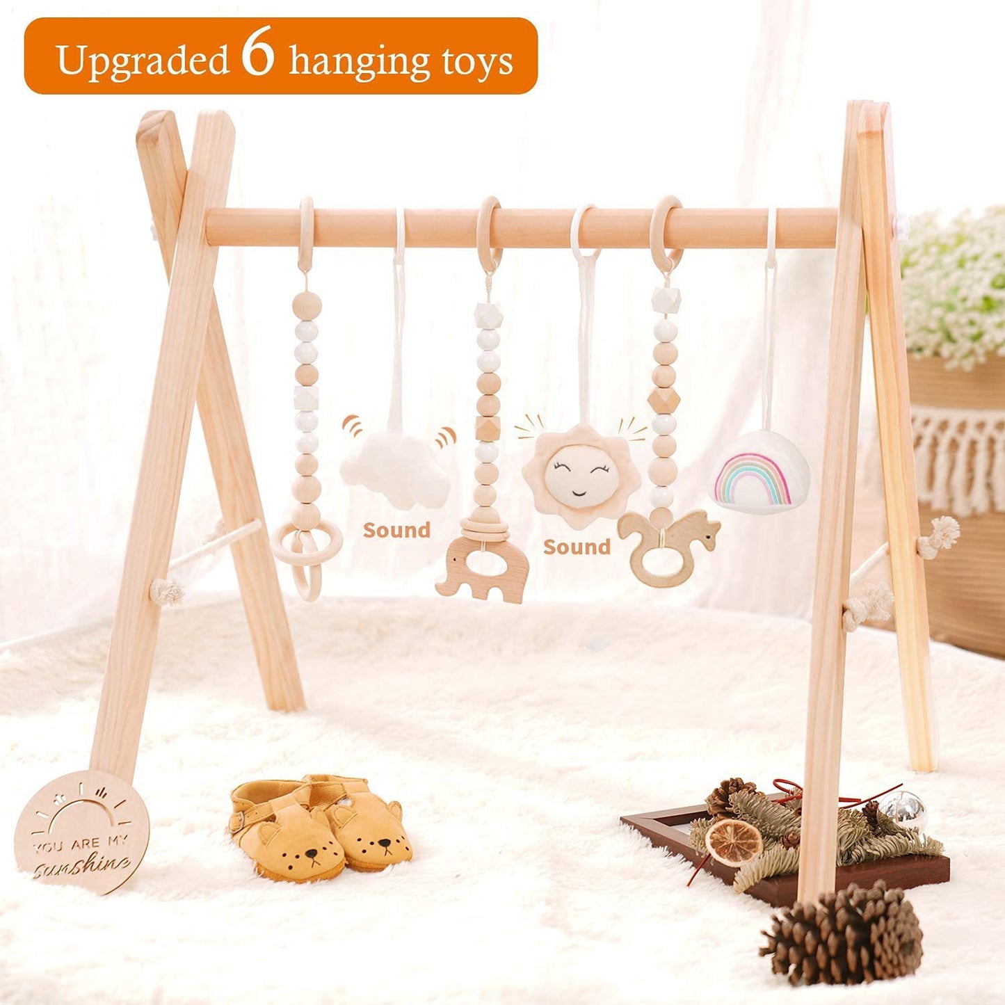 PRIMLECT Wooden Baby Gym