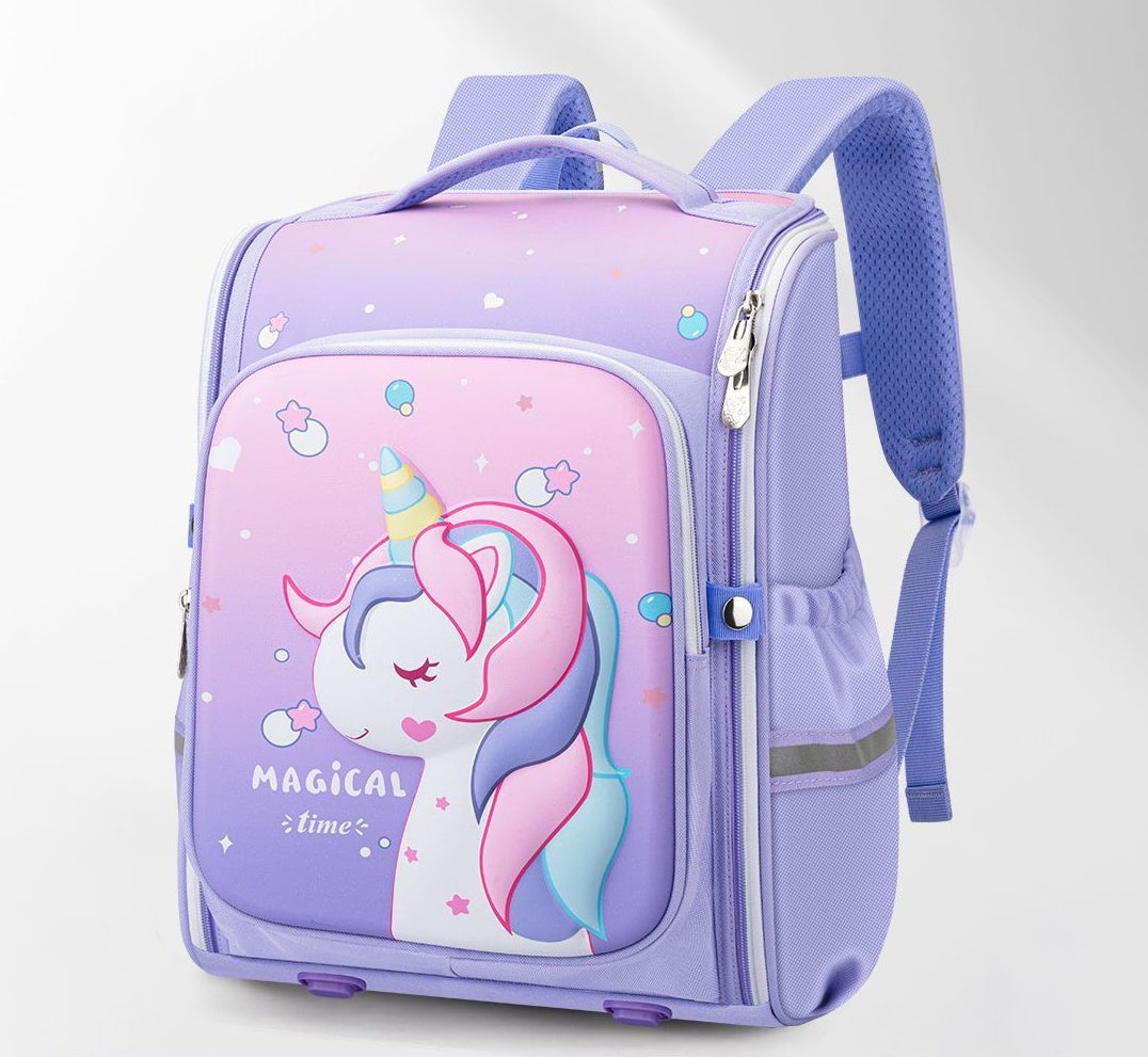 Primlect School Bag-Purple Unicorn