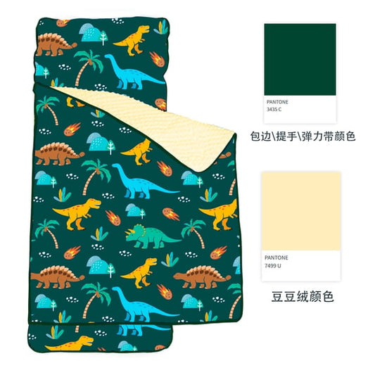 PRIMLECT Regular Nap Mat - Dark Blue Dinosaur