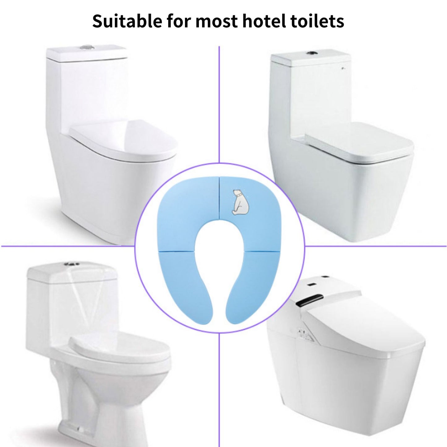 PRIMLECT Foldable Toilet Seat