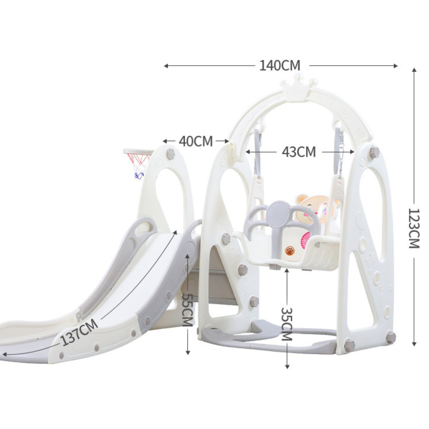 PRIMLECT Toddler Swing Slide Set