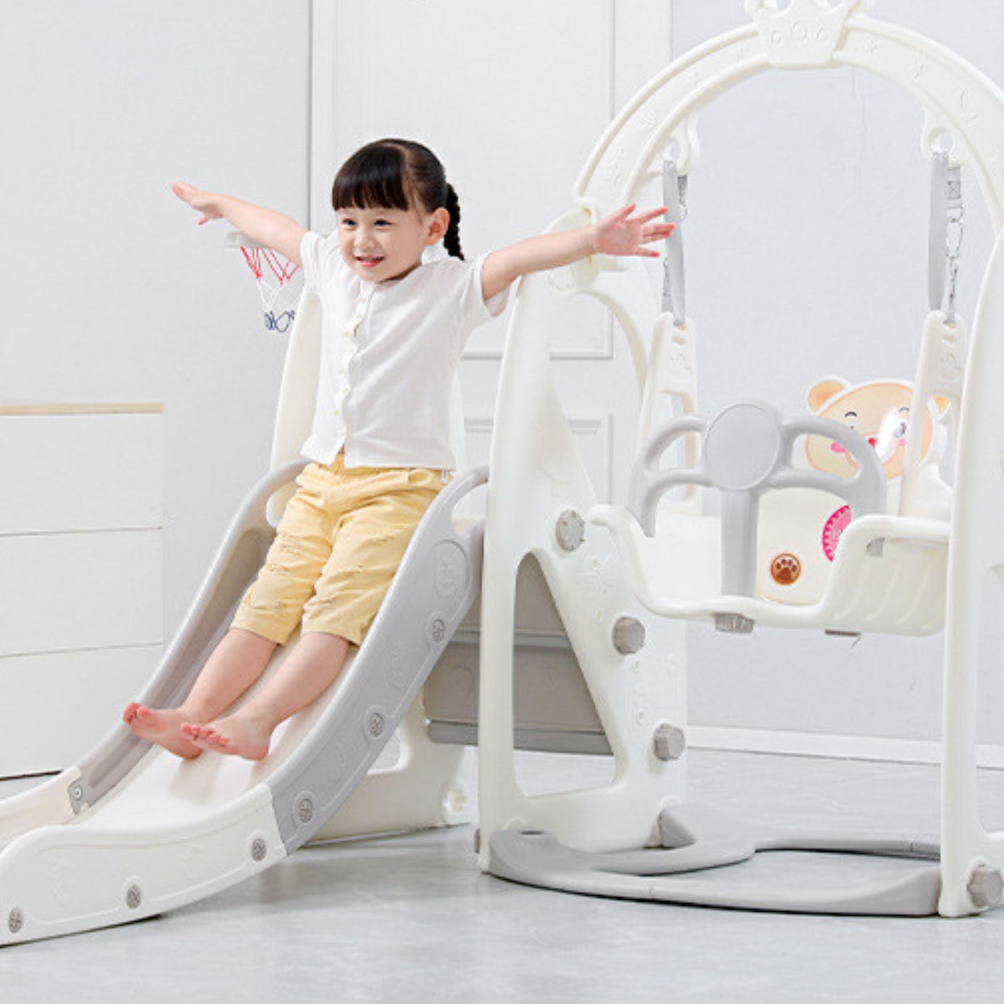 PRIMLECT Toddler Swing Slide Set