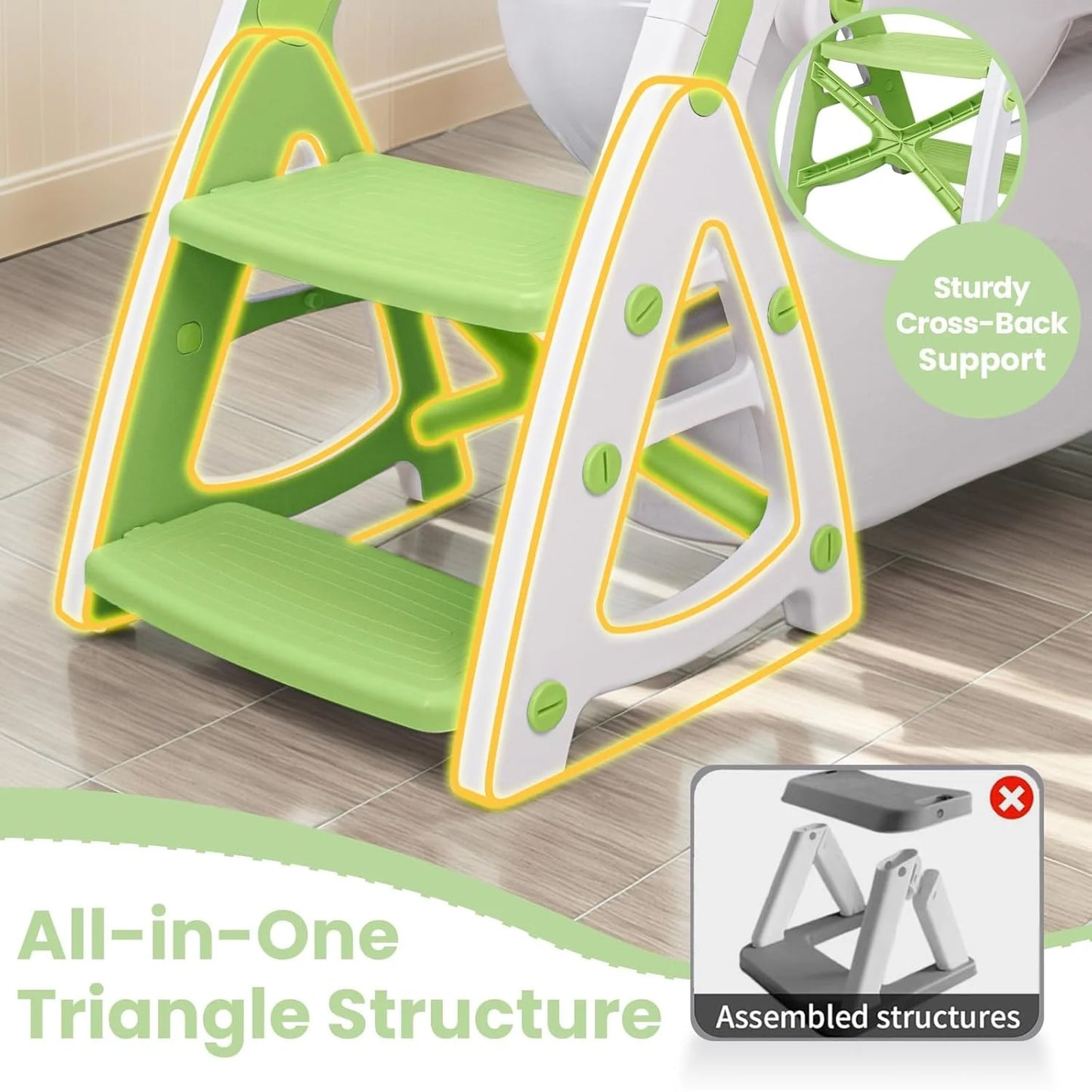 PRIMLECT Potty Training Toilet Seat & Toddler Step Stool