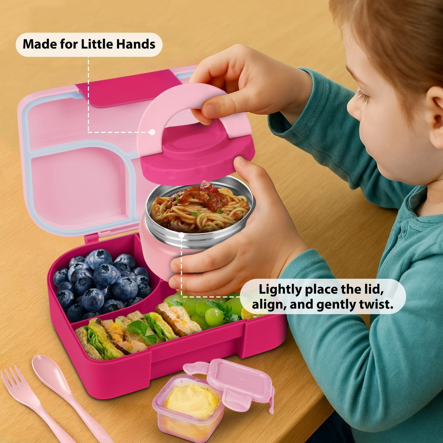 Primlect Bento Box- Pink