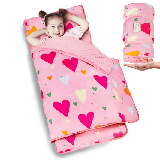 PRIMLECT Regular Nap Mat - Pink Hearts