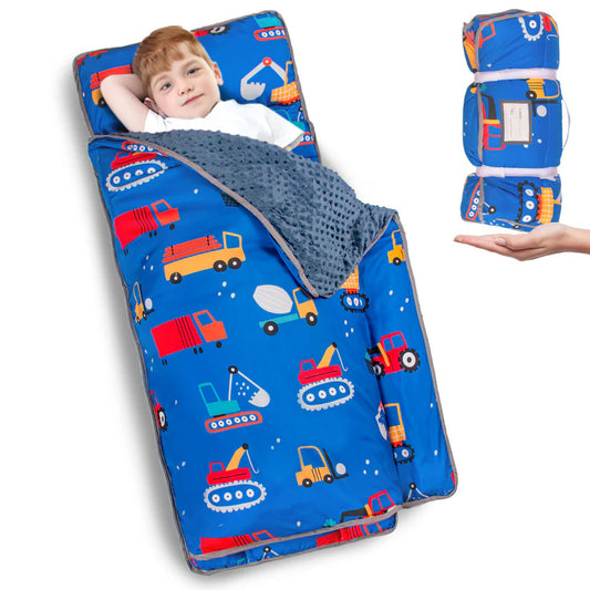 PRIMLECT Regular Nap Mat - Blue Excavator