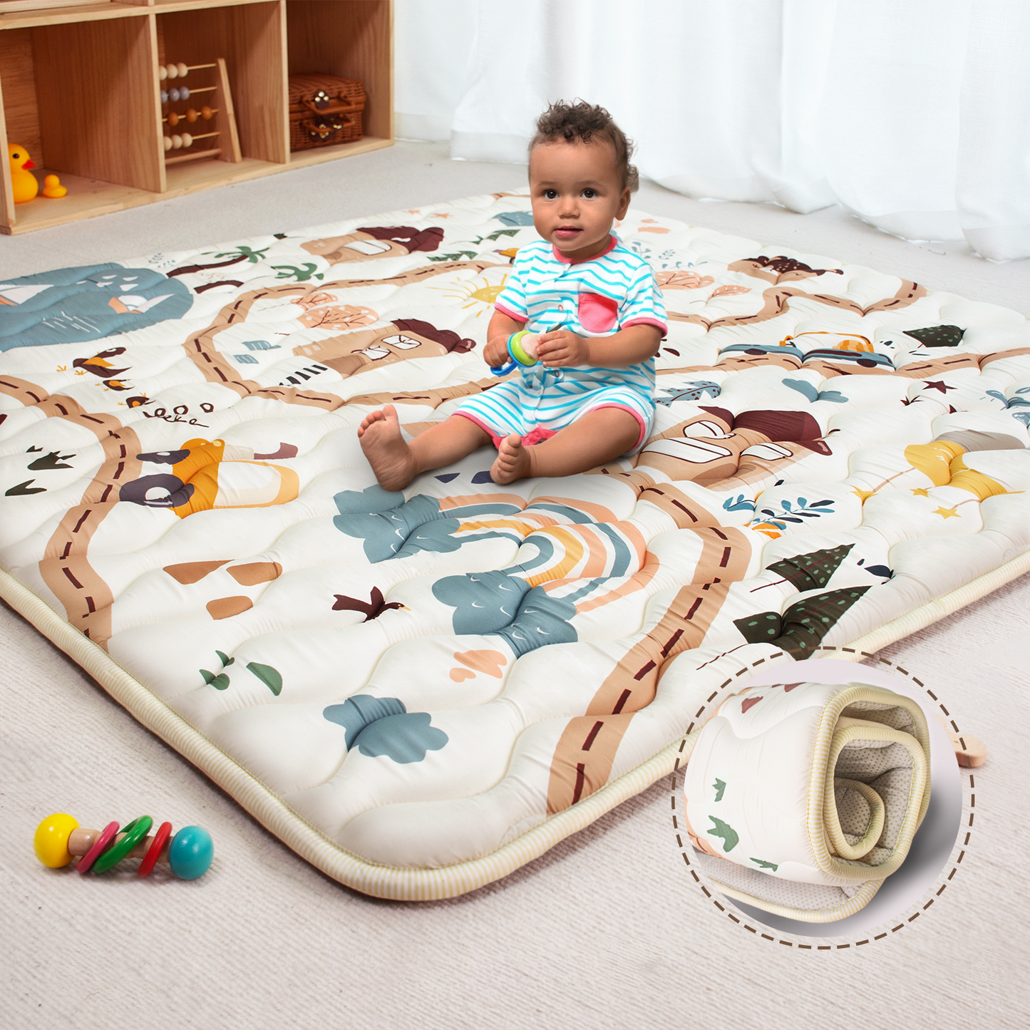 PRIMLECT Foam Play Mat 50"x 50"