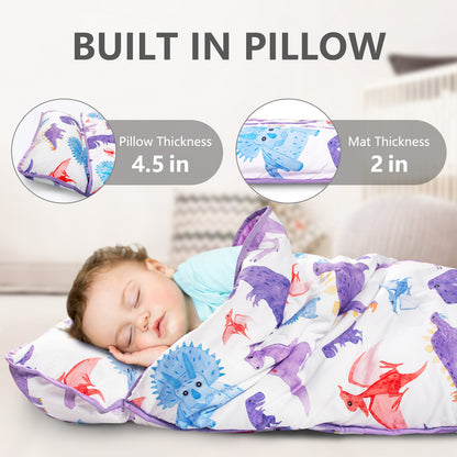 PRIMLECT Regular Nap Mat - Lilac Dinosaur