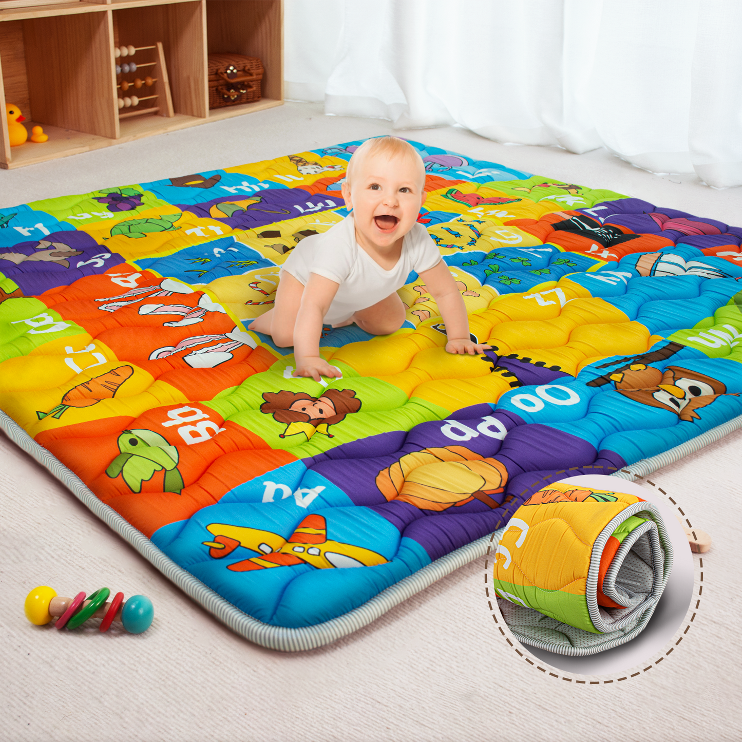 PRIMLECT Foam Play Mat 50"x 50"
