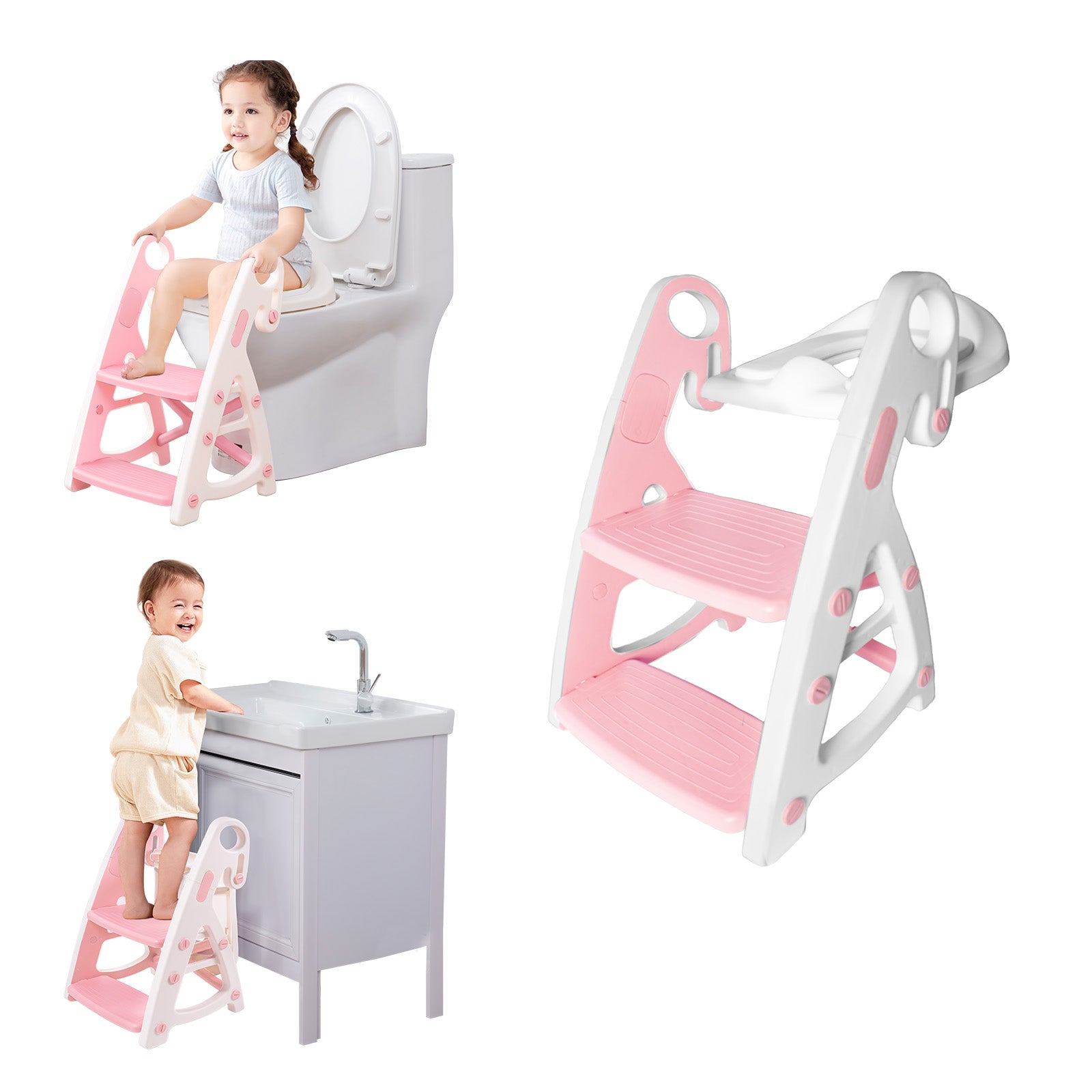 potty training seat light pink 2